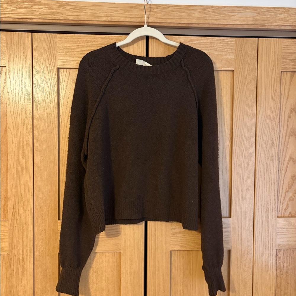Double Zero Dark Brown Crewneck Sweater